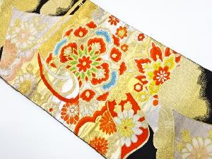 アンティーク　几帳に華紋織り出し袋帯（着用可）